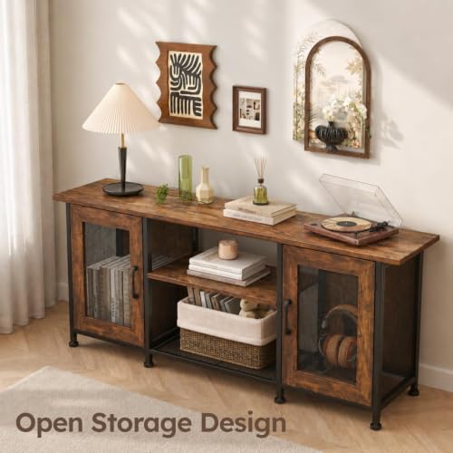 TV Stand for Tvs up to 65“, Entertainment Center with 2 Cabinets, view 5