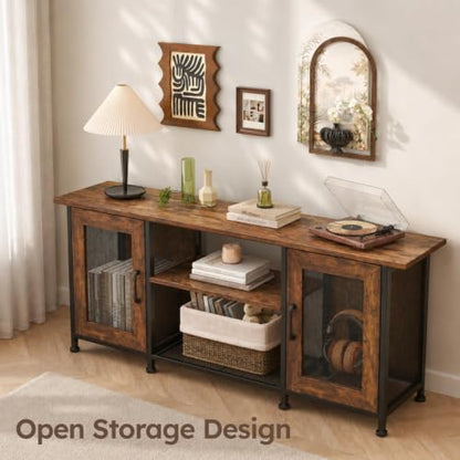 TV Stand for Tvs up to 65“, Entertainment Center with 2 Cabinets, view 5