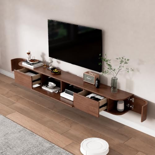 Floating TV Stand, 47-118" Wall Mounted TV Shelf, view 5