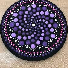 Stencils for Scrapbooking Dot Mandala Stencils for Painting on Wood, Walls, Furniture, Floor, Tile, Canvas & Fabric – Spiral Dot Pattern Reusable Wall Stencil 6x6 Inches
