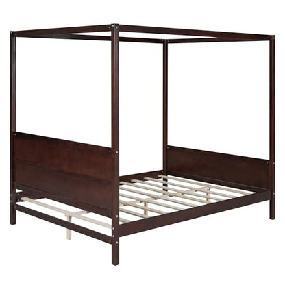 GDFStudio Queen Size Canopy Bed Frame, view 8