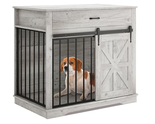 38" Farmhouse Dog Crate Furniture for Small & Medium Dogs, view 4