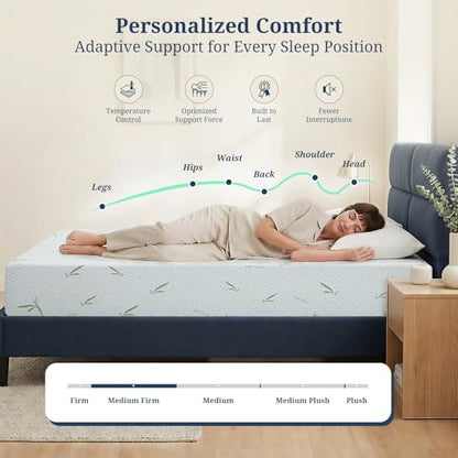 5 Inch Twin Mattress, Gel Infused Memory Foam Mattress, view 5