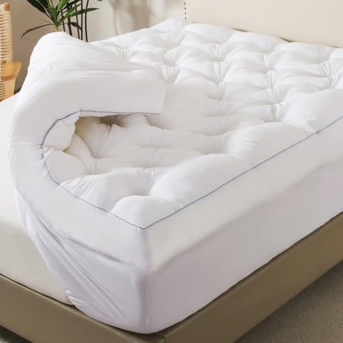 5 Inch Memory Foam Mattress Topper (Queen, 60x80),Deep Pocket, view 2