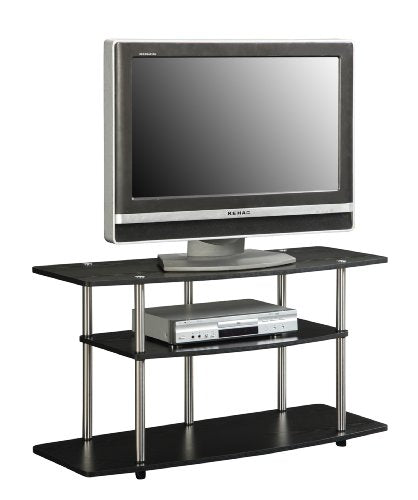 Designs2Go No Tools 46 inch 3 Tier Wide TV Stand, Black