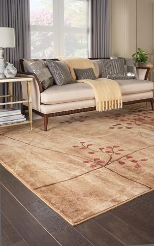 Home Somerset Latte 6'7" x 9'7" Area Rug - Easy Clean, Non Shedding, Bed Room, Living Room, Dining Room, Kitchen (7' x 10')