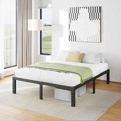 14 Inch High Metal Full Size Bed Frame, view 3