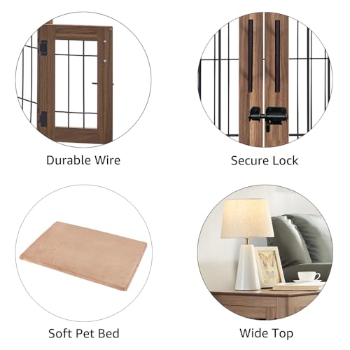 Furniture Style Dog Crate End Table, view 7