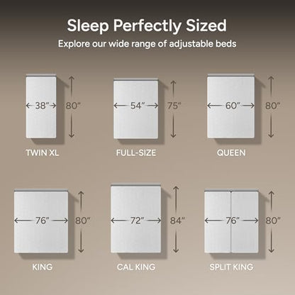 Smart Adjustable Bed Base with Electric Dual Massage, USB, Zero Gravity, view 3