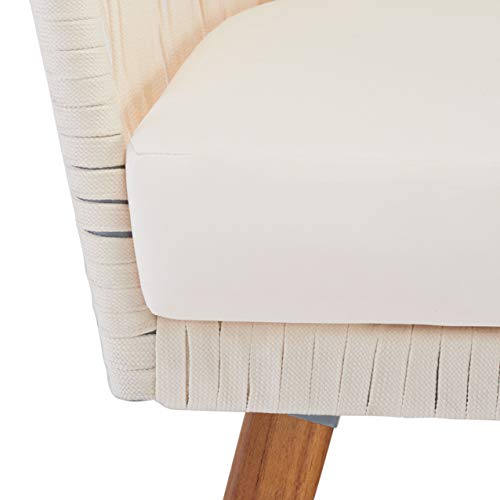 Solid Wood 4-Piece Patio Set in Beige, view 5