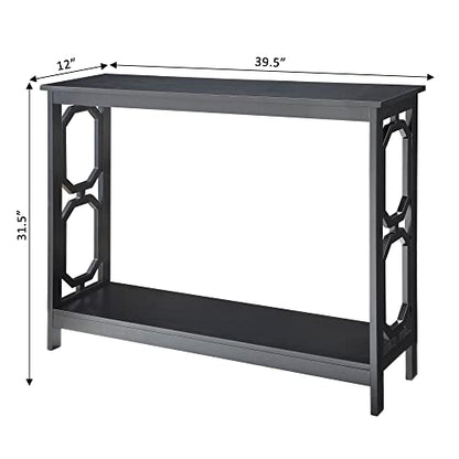 Omega Console Table, Black