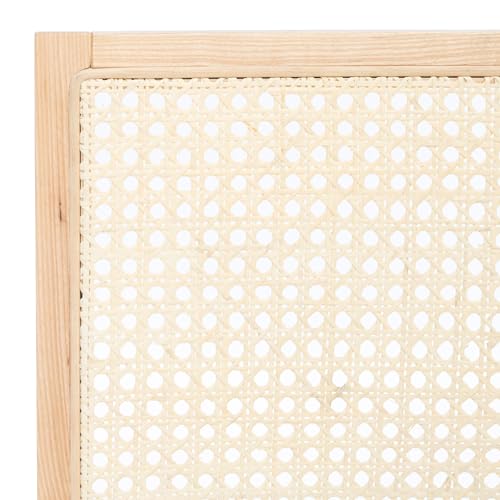 SAFAVIEH Couture Collection Colette Tropical Coastal Natural Solid Wood Rattan Dining Chair Set of 2