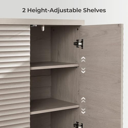 Buffet Cabinet with Storage Sideboard Cabinet with Doors & Shelves, view 6