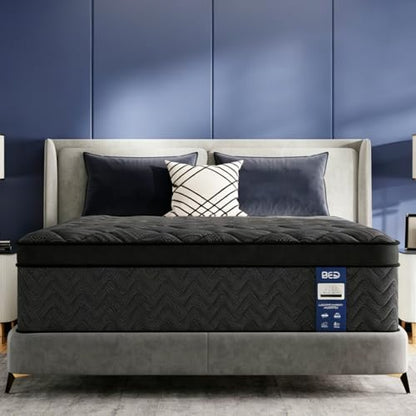 Upgraded Luxury 12 Inch Hybrid Twin Size Mattress in a Box, Medium Firm, view 2