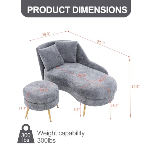 Modern Chaise Lounge Chair Indoor, view 3