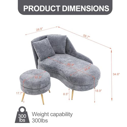 Modern Chaise Lounge Chair Indoor, view 3