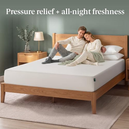 Zinus 8 Inch Queen Green Tea Memory Foam Mattress, Medium Firm Feel, view 4