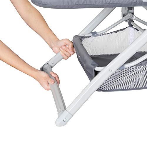 Quick-Fold 2-in-1 Rocking Bassinet, Shadow Stone Gray