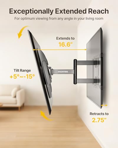 Full Motion TV Wall Mount for 37-84 Inch TVs, view 7