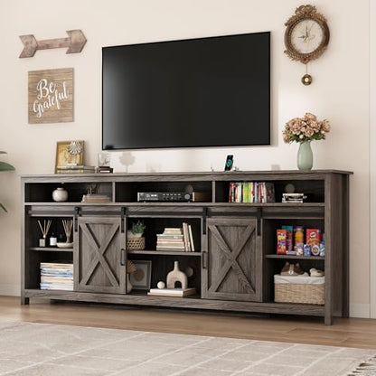 80" LED Farmhouse TV Stand for 90/85/80 Inch TVs, view 8
