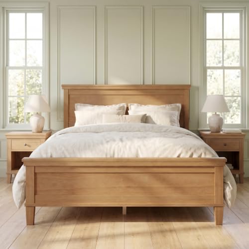 Full Size Platform Bed Frame with Headboard, Wood Slat Support, view 5