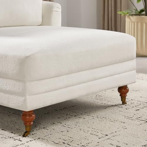 57.48'' Chaise Lounge Chair with Adjustable Backrest, Terry White, view 7