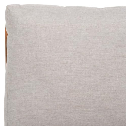 SAFAVIEH Outdoor Patio Furniture - Dune 4-Piece Set - Sand & Light Grey - Acacia Wood - Rustic, Conversation Set with Detachable Cushion Covers - Ideal for Patio, Deck, Porch, Backyard (PAT9516B-KIT3)