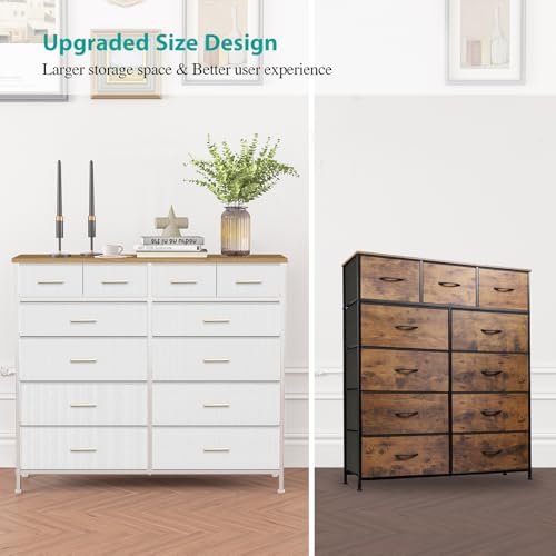 Dresser for Bedroom with 12 Deep Drawers, Wide Chest of Drawers, view 7