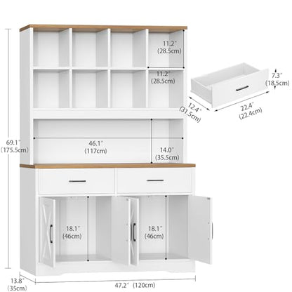 Bookshelf and Bookcase, 5 Tier Floor Standing Bookshelves, view 3