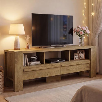 TV Stand with Drawers, 63" Long Media Console for TVs Up to 75", view 2