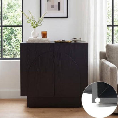 Black Sideboard Buffet Cabinet with Storage, view 8