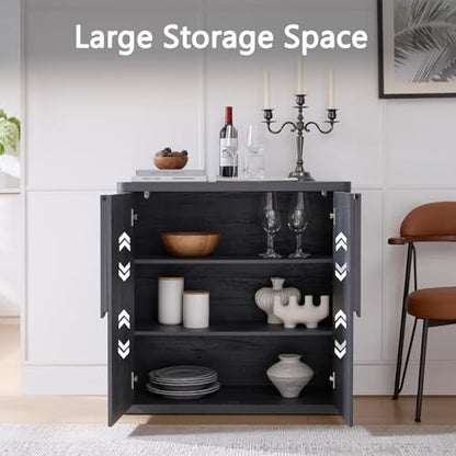 31.14'' Sideboard Buffet Cabinet W/Storage, view 5