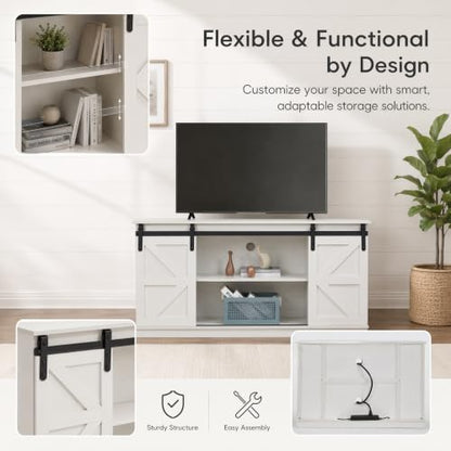 58'' Farmhouse TV Stand for Televisions up to 65 Inches, view 6