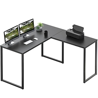 Mission 48 x 48 L-Shape Home Office Computer Desk, Black, view 2