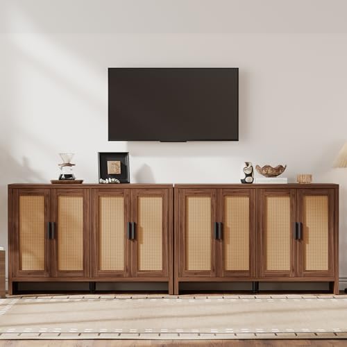 Rattan Buffet Cabinet with Storage, view 8