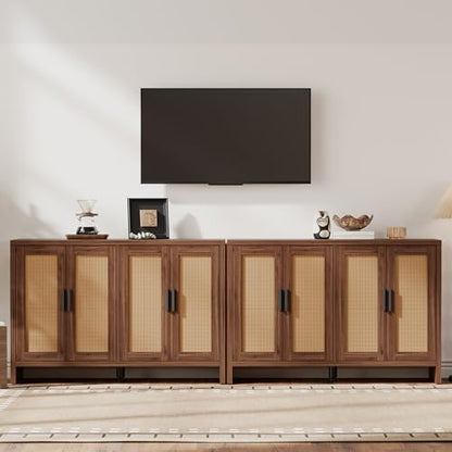 Rattan Buffet Cabinet with Storage, view 8