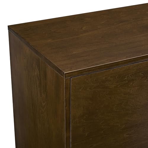 Mid Century Modern-TV Stand Console with 3 Drawers and Closed Cabinet Storage, 60", Walnut