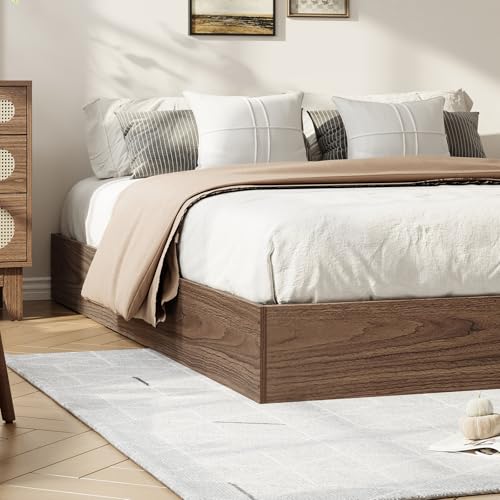 Wood Platform Bed Frame Without Headboard, view 5