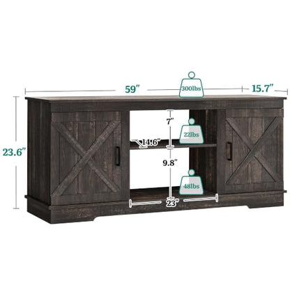 Farmhouse TV Stand for 65 Inch TV, view 3