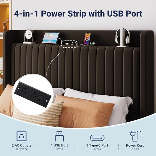 Hydraulic Black Storage Bed, view 5
