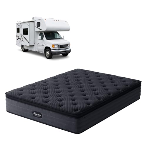 Short Queen Mattress,12 Inch Cooling Gel Memory Foam - Medium Firm Hybrid RV Mattress in a Box,Fiberglass-Free, Soft Knit Cooling Cover, Motion Isolation, CertiPUR-US Certified