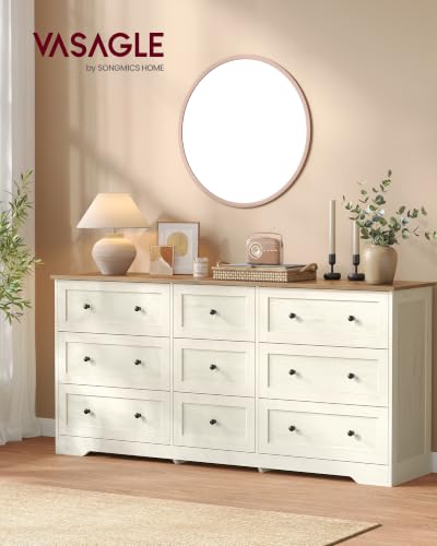 9-Drawer Dresser, Chest of Drawers, 63 x 15.7 x 30.7 in, view 4