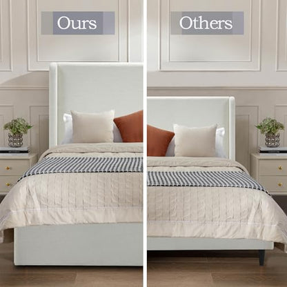 Queen Size Upholstered Platform Bed Frame, view 6