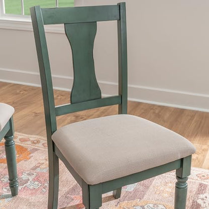 Powell Furniture Willow, Teal Blue, Set of 2 Side Chair