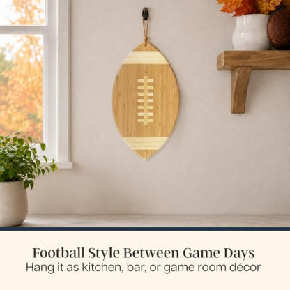 Football Shaped Cutting Board and Charcuterie Board, view 7