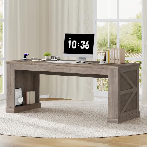 63'' Farmhouse Executive Desk, view 3
