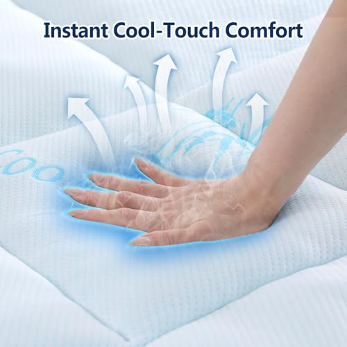 100% Waterproof Queen Mattress Topper, Viscose Derived from Bamboo, view 5