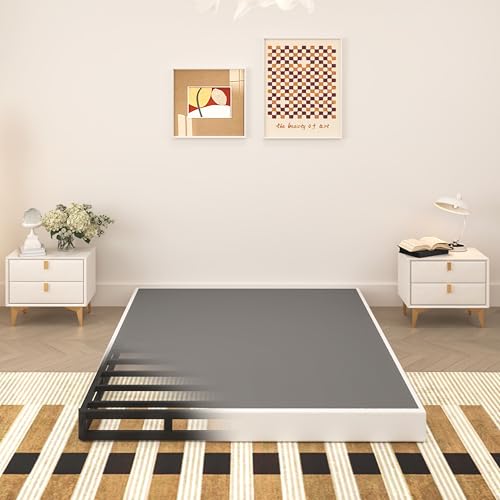 5 Inch Box Spring Full Size Bed, Heavy Duty Metal Mattress Foundation, view 2