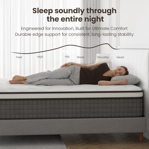 Sleep 12 Inch Queen Size Mattress, Hybrid Mattress in a Box, view 5