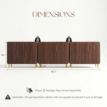 Sideboard Buffet Cabinet with Storage, view 3